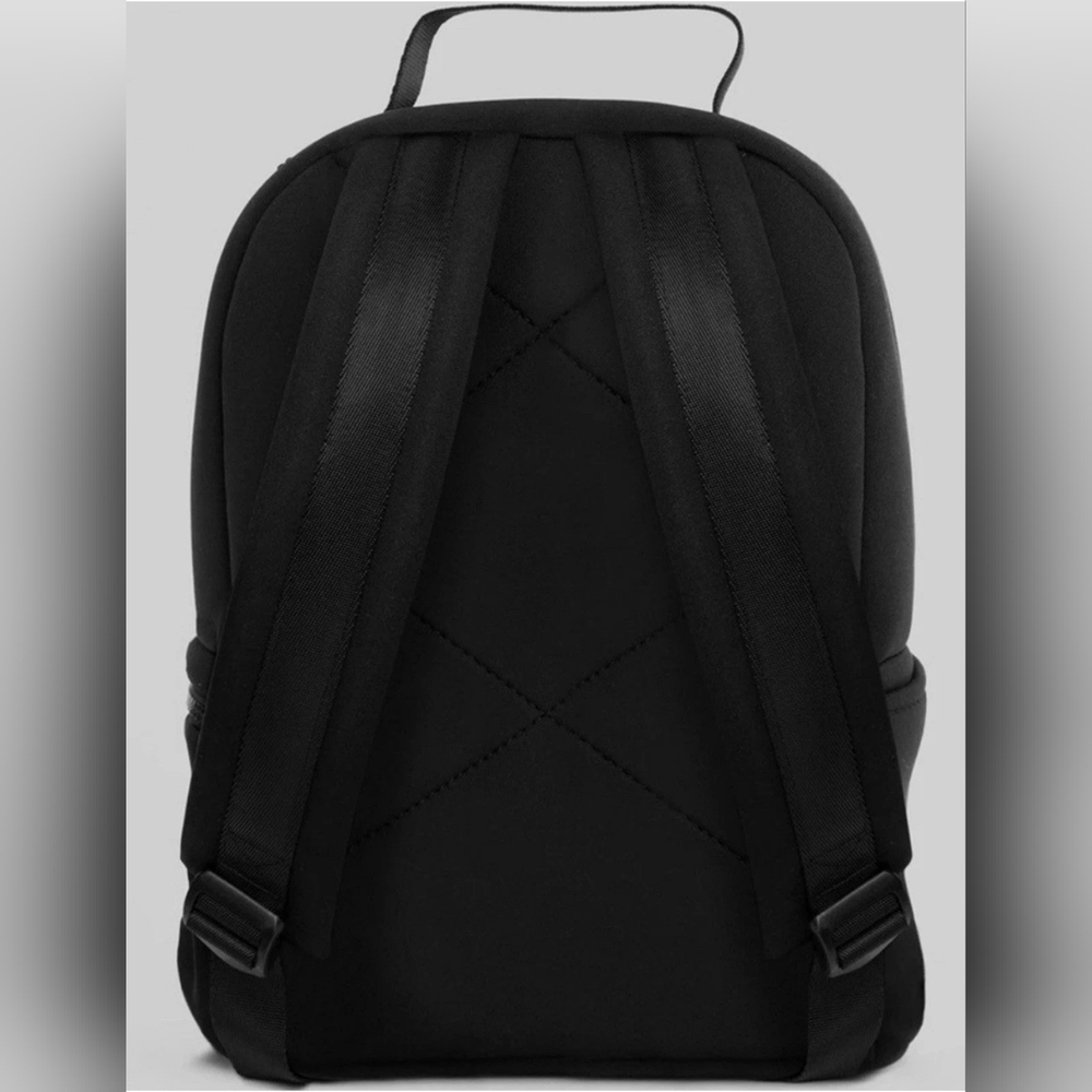 ALO Yoga Stow Backpack in Black Neoprene with Detachable Pouch New - Picture 7 of 12